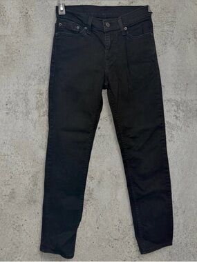 Levi’s 511 Black Jeans 28x30 Slim Straight Leg Women’s Dark Wash Denim